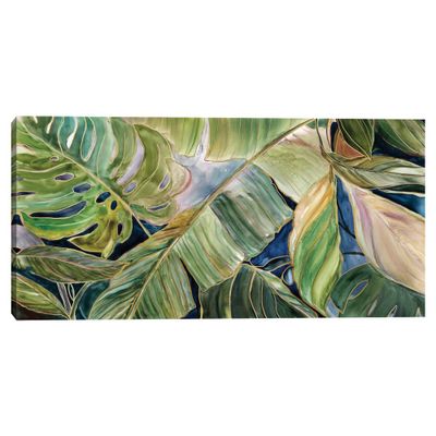 24 x 48 Sun-Tripped Tropicals by Carol Robinson Unframed Wall Canvas - Masterpiece Art Gallery