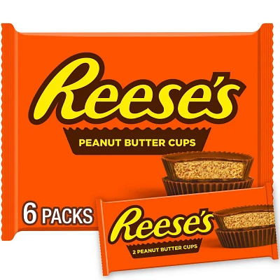 Reeses Milk Chocolate Peanut Butter Cups Candy - 6ct
