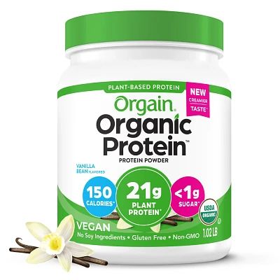 Orgain Organic Vegan Plant Based Protein Powder - Vanilla Bean - 16.32oz