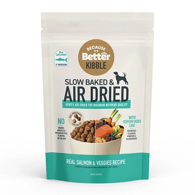 Because its Better Air Dried Kibble Salmon Flavor Dry Dog Food - 16oz