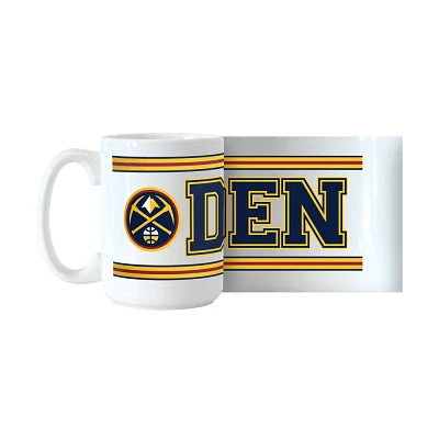NBA Denver Nuggets Stripe Sublimated Mug - 15oz