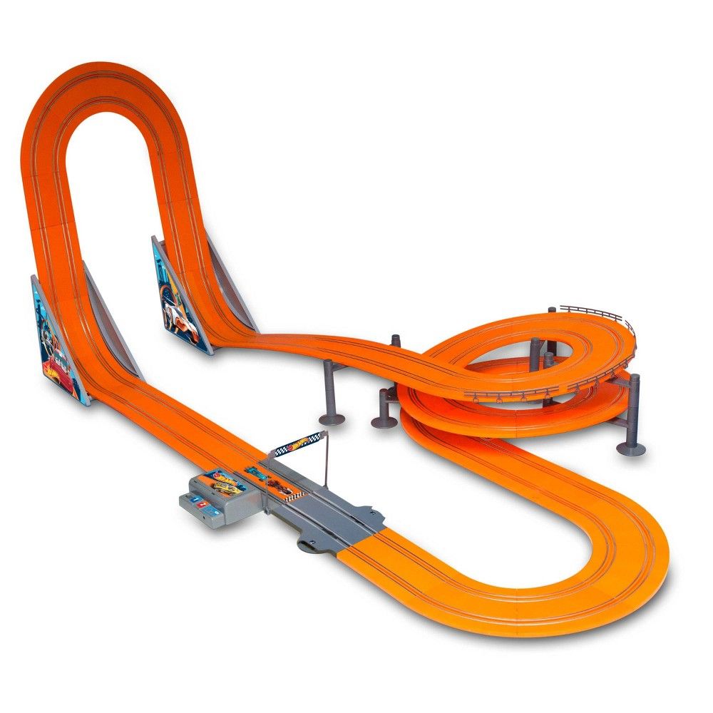  Hot Wheels Track Set and Toy Car, Large-Scale