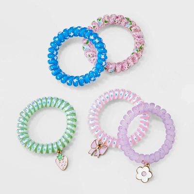 Girl 5pk Phone Cord with Strawberry and Bow Charm Bracelet Set - Cat & Jack