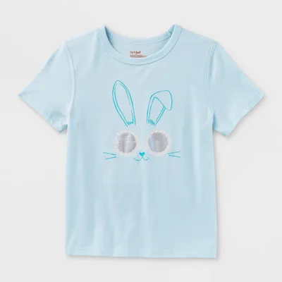 Kids Adaptive Bunny Short Sleeve Graphic T-Shirt