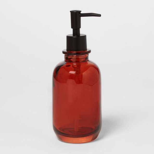 Apothecary Glass Soap/Lotion Dispenser Amber - Threshold