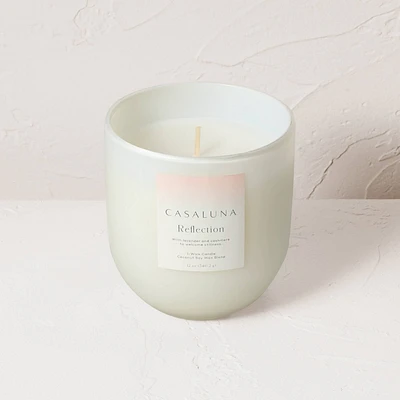 Reflection Core Frosted Glass Wellness Jar Candle  - Casaluna: Soy & Coconut Wax, Lavender Aroma