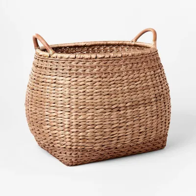 Small Woven Basket with Handles - Threshold designed with Studio McGee: Handcrafted, Decorative Storage