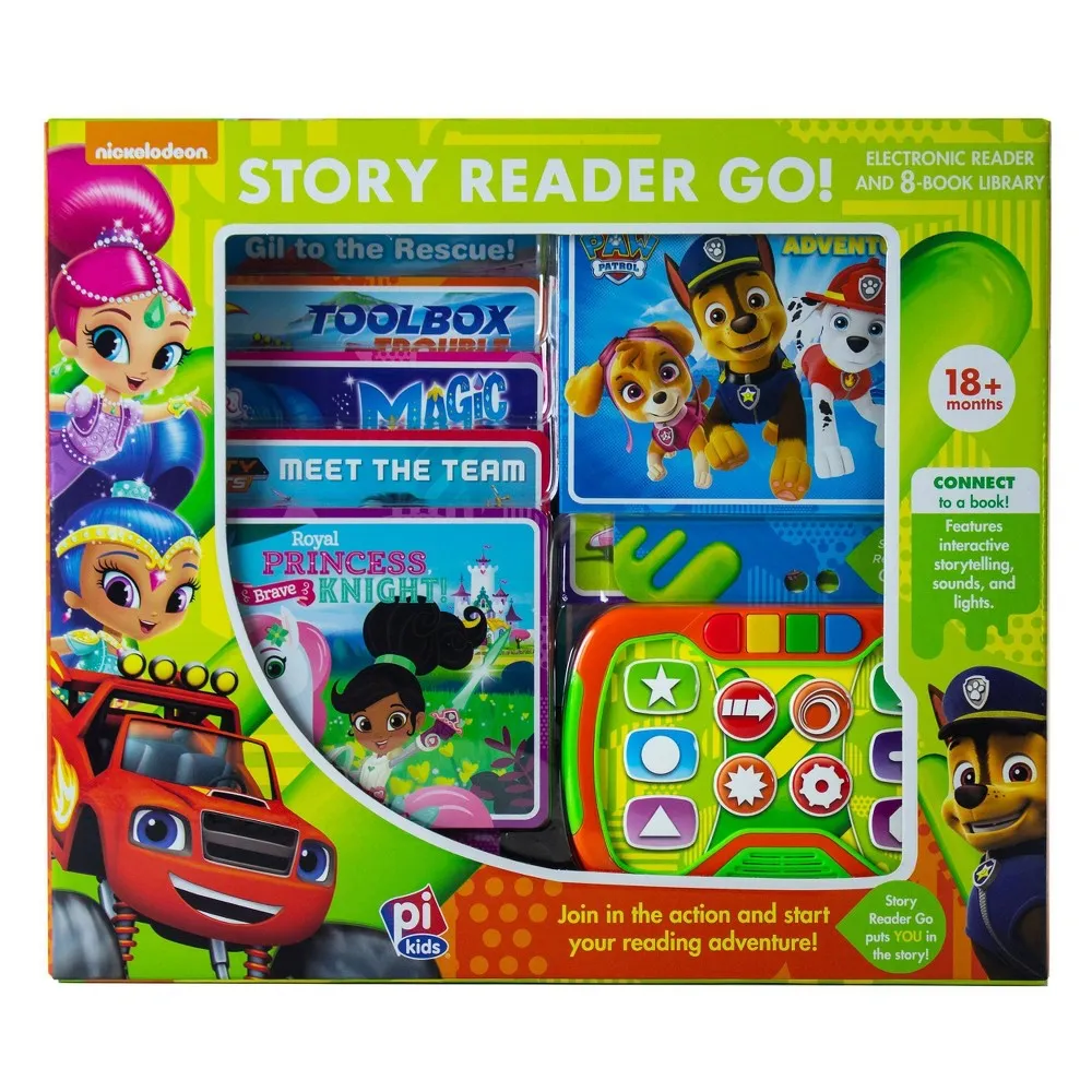 Nickelodeon Story Reader Go! Electronic Reader 8 Book Library | The Market  Place