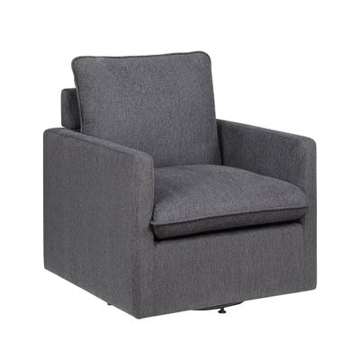 Enola Linen Swivel Armchair