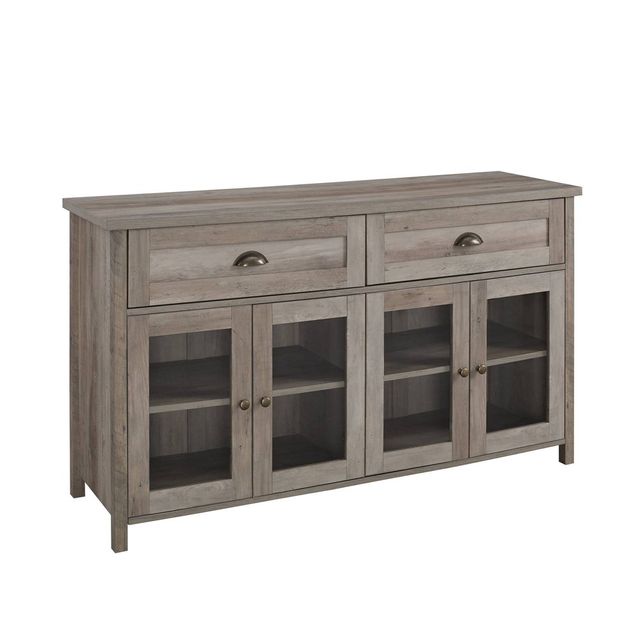 Classic Wood Console Table Gray Wash - Saracina Home : Target