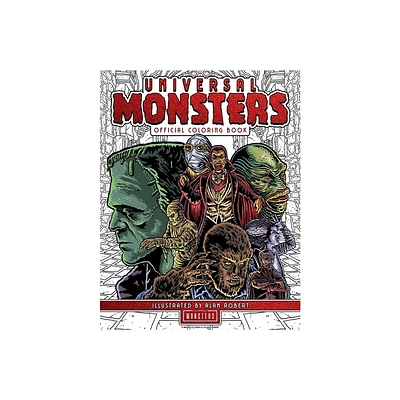 Universal Monsters: The Official Coloring Book - (Paperback)