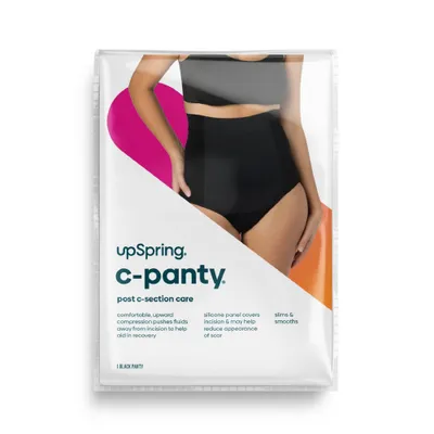 UpSpring C Panty High Waist C Section Recovery Underwear - Black