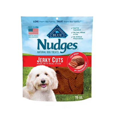 Blue Buffalo Nudges Jerky Cuts Natural Dog Treats with Beef - 16oz