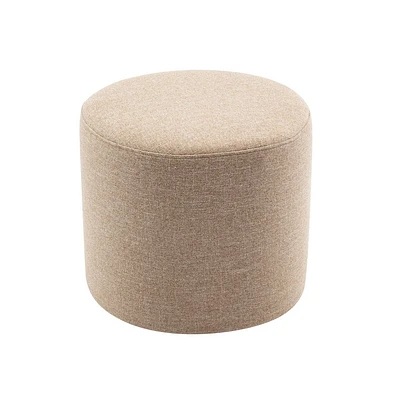 19 Round Pouf Ottoman - WOVENBYRD