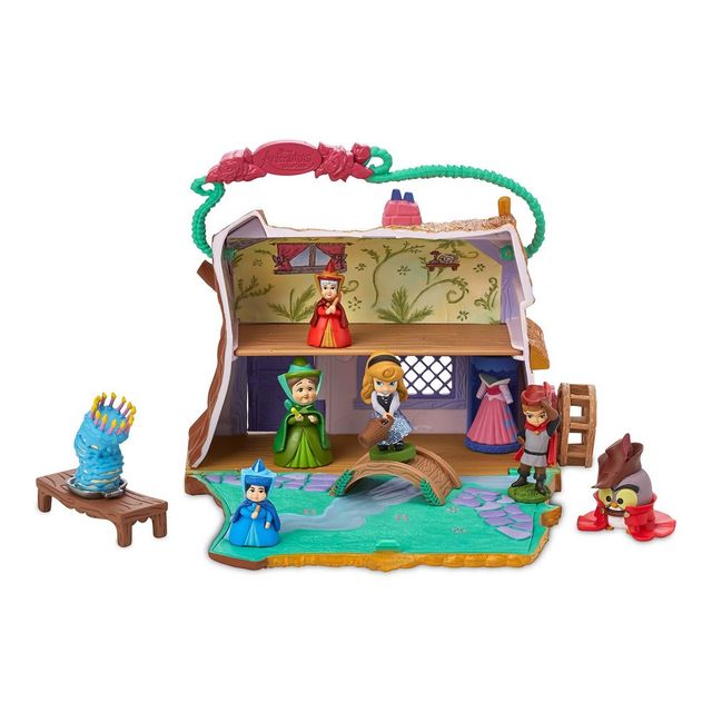 Disney Animators Collection Littles Sleeping Beauty Aurora Cottage Playset