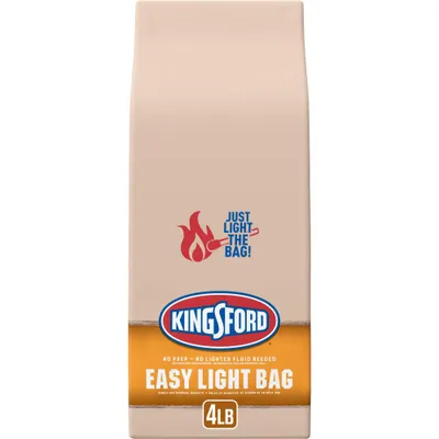 Kingsford 4lb Easy Light Bag: Patio-Ready Solid Fuels, 13.0 Height, 6.5 Width Briquettes