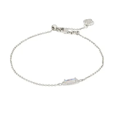 Kendra Scott Emma Delicate Rhodium Over Brass Chain Bracelet