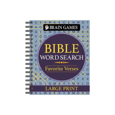 Brain Games - Bible Word Search: Favorite Verses - Large Print - (Brain Games Large Print) by Publications International Ltd & Brain Games