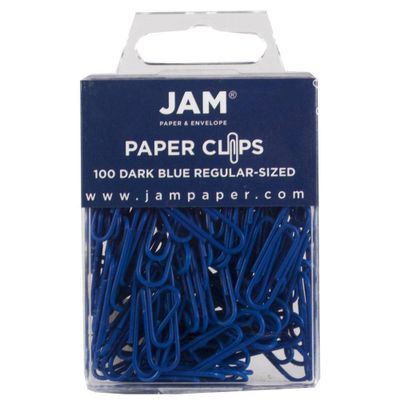 JAM Paper 1 100pk Colorful Standard Paper Clips - Regular