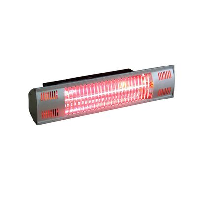 Wall Mounted 1500 Watt Infrared Electric Outdoor Heater - Gold - EnerG+: Stainless Steel Patio Heating, 120 Sq Ft Coverage