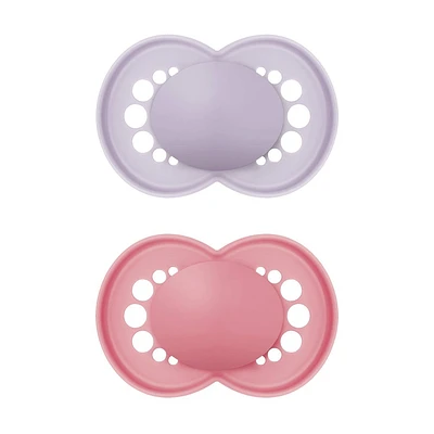 MAM Non-Deco Pacifier 6-16 Months - Girl - 2pk