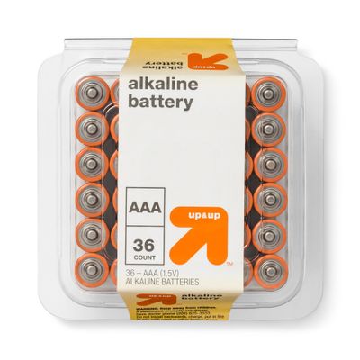 AAA Batteries - 36pk Alkaline Battery - up&up