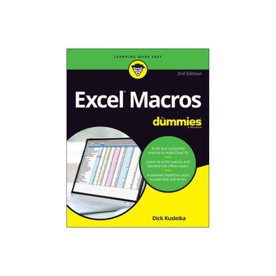 Excel Macros for Dummies - 3rd Edition by Dick Kusleika (Paperback)