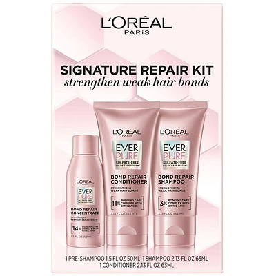 LOreal Paris EverPure Sulfate Free Bond Repair Shampoo and Conditioner Set - 3pc