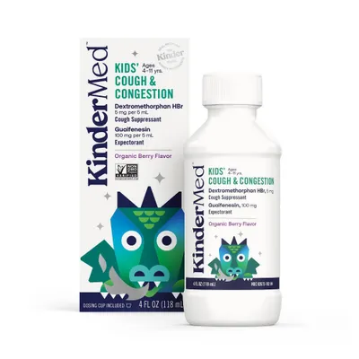 KinderMed Kids Cough and Congestion Relief Liquid - 4 fl oz