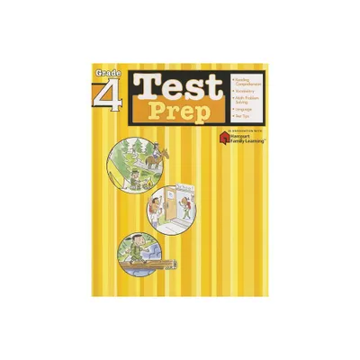 Test Prep: Grade 4 (Flash Kids Harcourt Family Learning) - (Paperback)