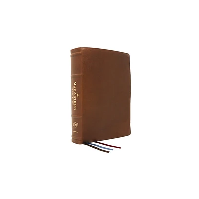 The Esv, MacArthur Study Bible, 2nd Edition, Premium Goatskin Leather, Brown, Premier Collection - by Thomas Nelson (Leather Bound)