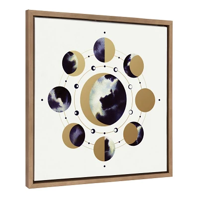 Kate & Laurel All Things Decor 22x22 Sylvie Lunar Light Framed Canvas by Faryn Hughes Gold