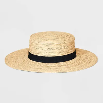 Straw Boater Hat