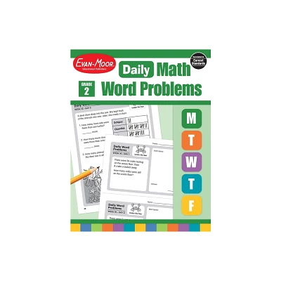 Daily Word Problems Math, Grade 2 Teacher Edition - by Evan-Moor Educational Publishers (Paperback)