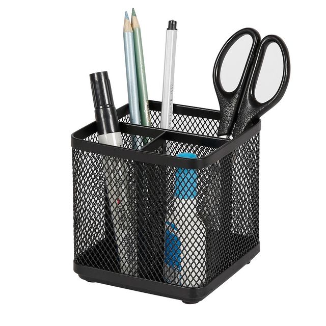 Mesh Pencil Holder Black - Brightroom