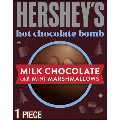 Hersheys Milk Chocolate Mini Marshmallows Hot Chocolate Bomb Christmas Candy Gift Box - 1.25oz