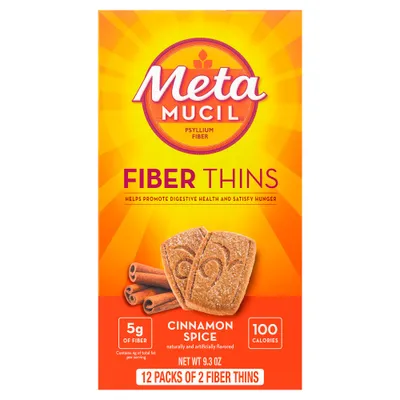 Metamucil Multi-grain Fiber Wafers - Cinnamon Spice - 12ct