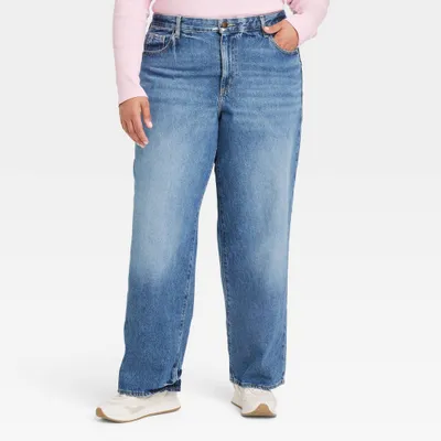 Women Mid-Rie 90 Baggy Jean