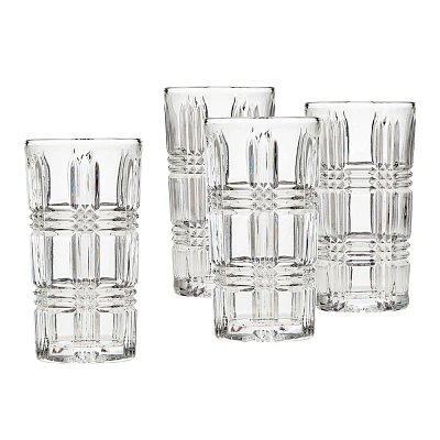 Godinger Silver Set of 4 Brookfield High Ball Glasses