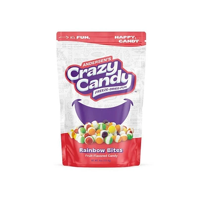 Crazy Candy Freeze Dried Candy - Rainbow Bites - 3.9oz