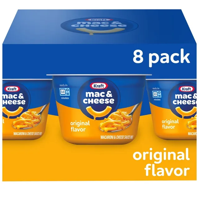 Kraft Triple Cheese Mac And Cheese Cups Easy Microwavable Dinner