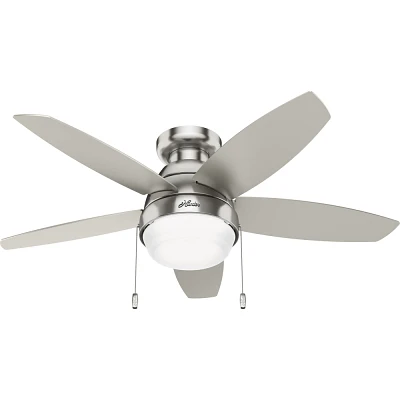 Hunter Fan 44 Lilliana Low Profile Ceiling Fan with LED Light Kit and Pull Chain