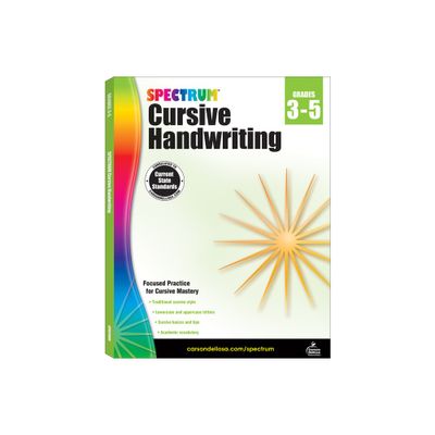 Spectrum Cursive Handwriting, Grades 3 - 5 - (Paperback)