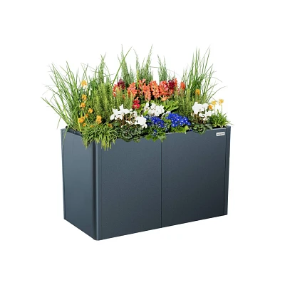 Vego Garden Tall Modern Outdoor Raised Garden Bed Midnight Blue 27x53x32