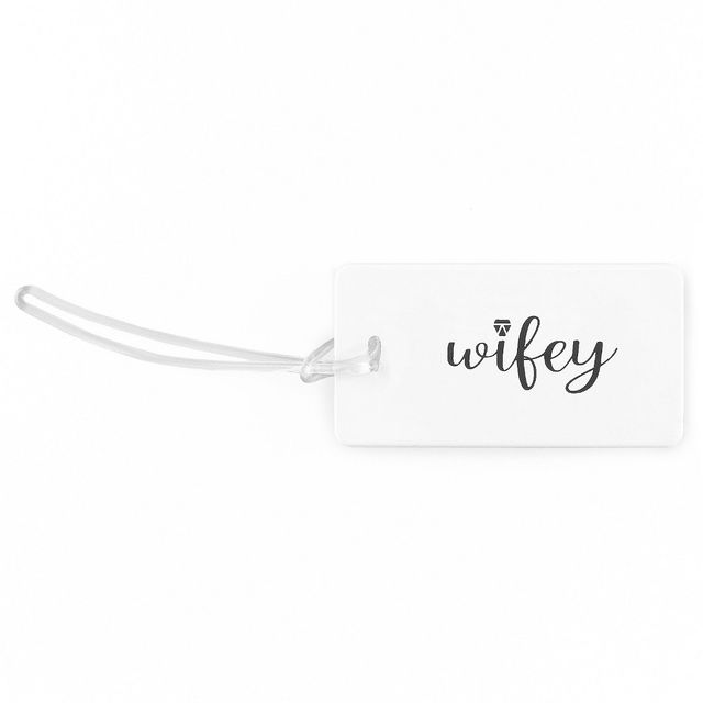 Wifey Luggage Tag White/Black