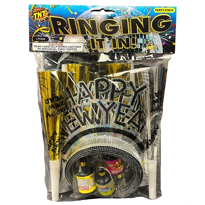 TNT Fireworks Ringing It In Bag: New Years Eve Celebration Kit, 36 pc - Party Accessories