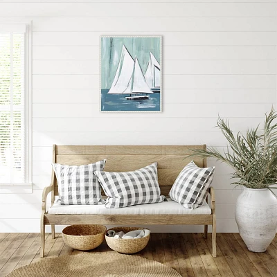 Amanti Art 23x28 Sailing Winds I by Melissa Wang Framed Canvas Wall Art Print