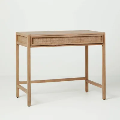 Wood & Cane Transitional Writing Desk Natural - Hearth & Hand with Magnolia