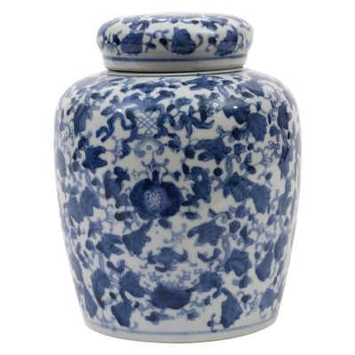 Decorative Ceramic Ginger Jar (8.25) - Blue/White - Storied Home