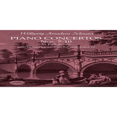 Piano Concertos Nos. 7-10 in Full Score - (Dover Orchestral Music Scores) by Wolfgang Amadeus Mozart (Paperback)